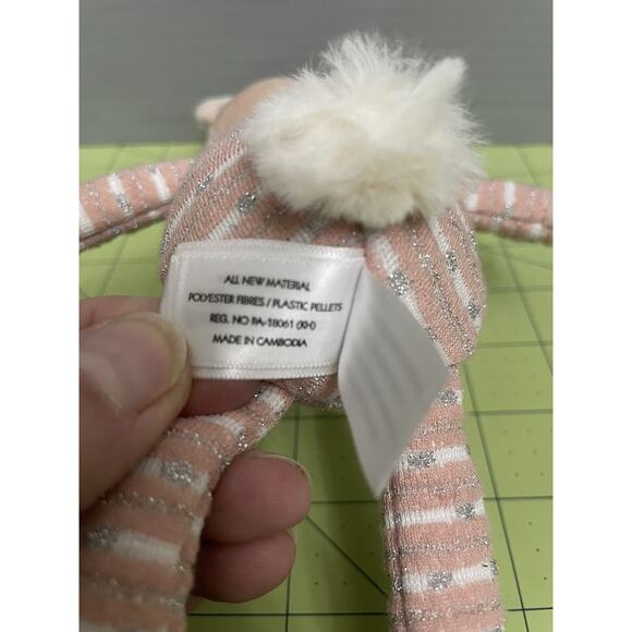 Jellycat London Shimmer Party Bunny Rabbit Pink Plush Stuffed Animal 9” Inches - Picture 8 of 10